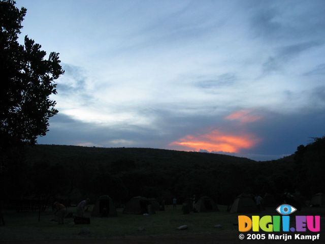 14582 Sunset over campsite